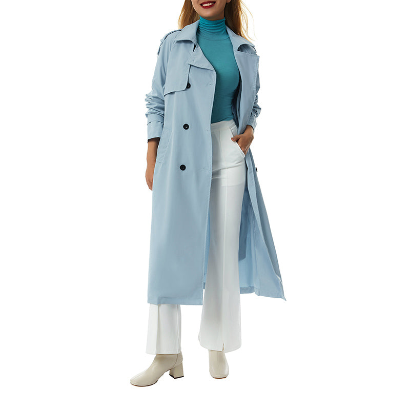 Trenchcoat met Twee Rijen Knopen voor Dames