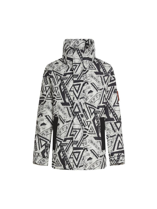 Geometrische Print Winterjas voor Heren