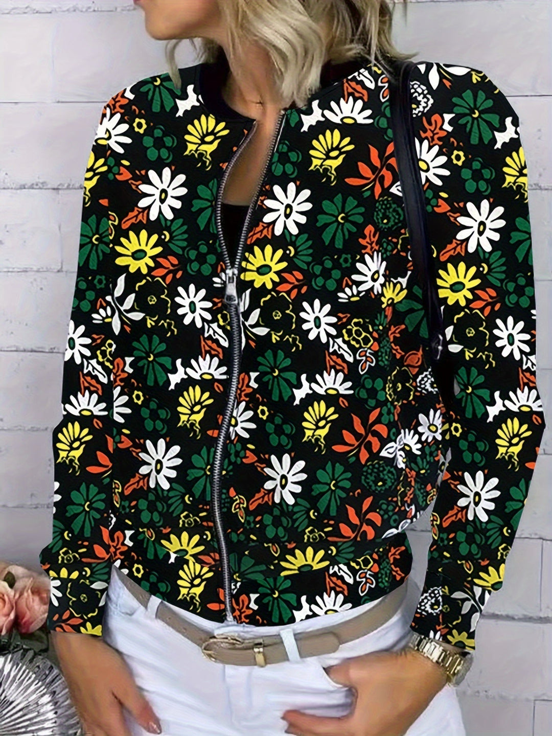 Floral Bomber Jas - Eleanor