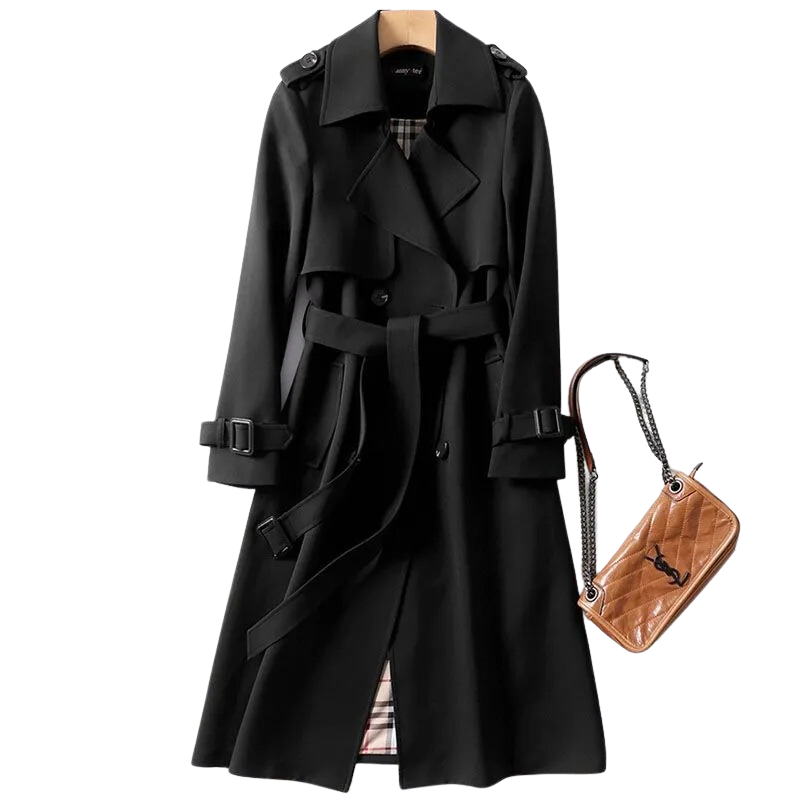 Elegante Lange Dames Trenchcoat - Mariëlle