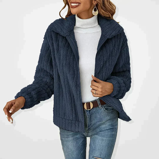 Casual Cardigan van pluche - Janika