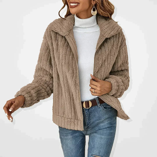 Casual Cardigan van pluche - Janika