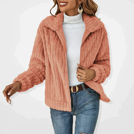 Casual Cardigan van pluche - Janika