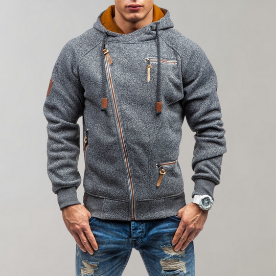 Casual Hoodie met Ritssluiting voor Mannen - Liam