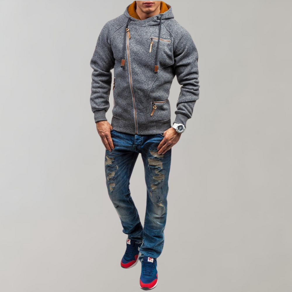 Casual Hoodie met Ritssluiting voor Mannen - Liam