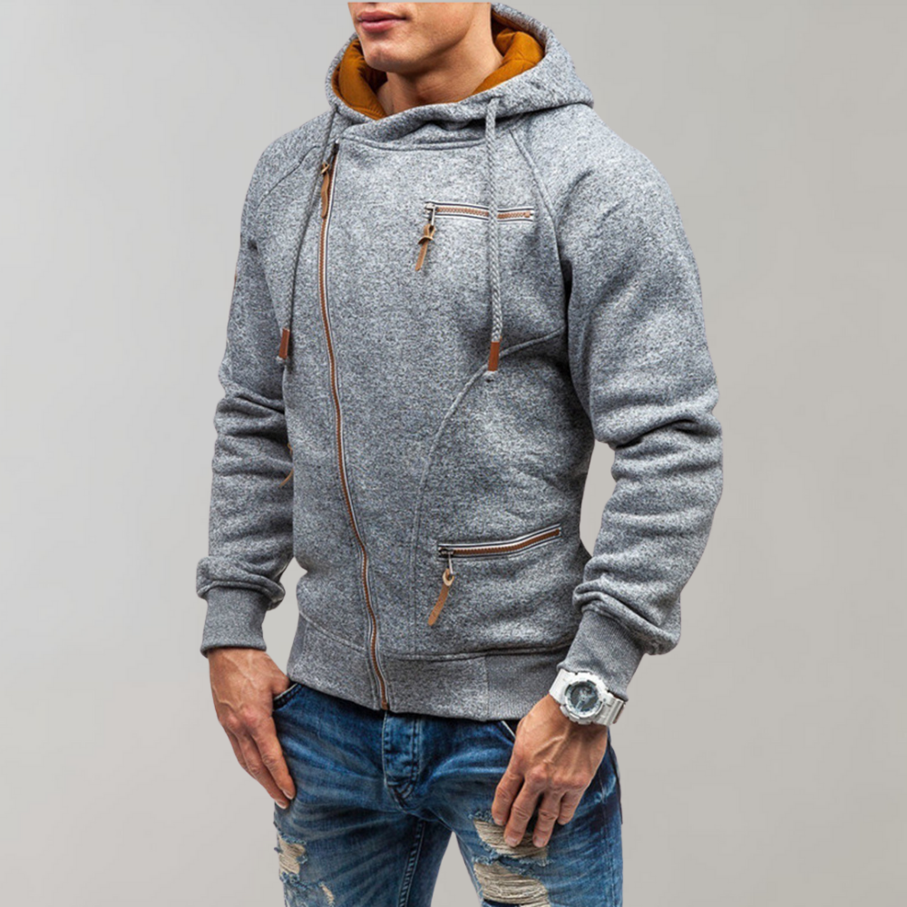 Casual Hoodie met Ritssluiting voor Mannen - Liam