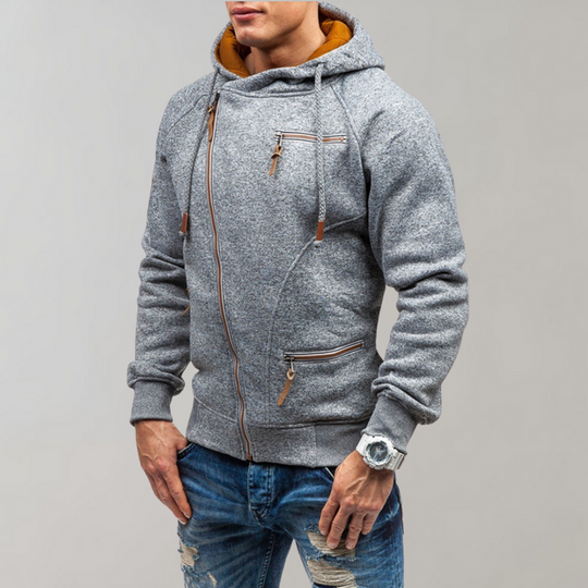 Casual Hoodie met Ritssluiting voor Mannen - Liam