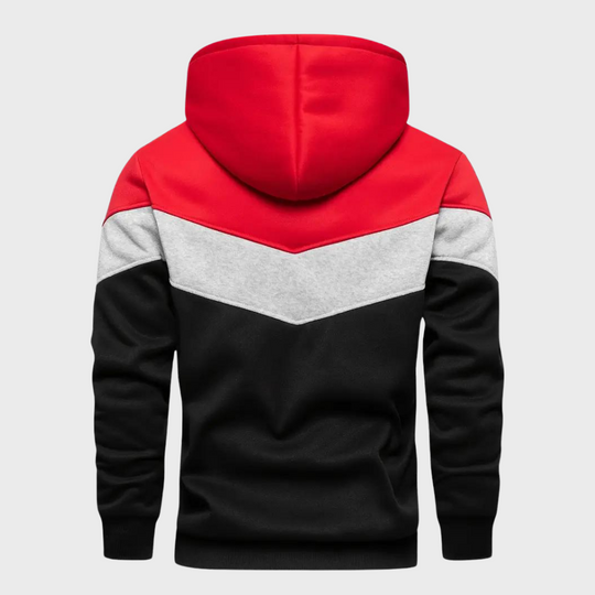 Heren-Tri-Color Hoodie - Gareth