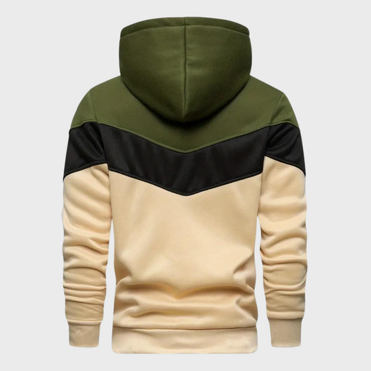 Heren-Tri-Color Hoodie - Gareth