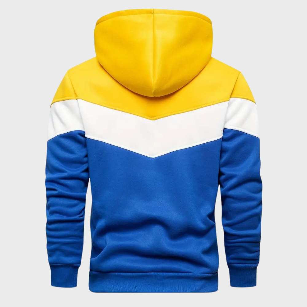 Heren-Tri-Color Hoodie - Gareth