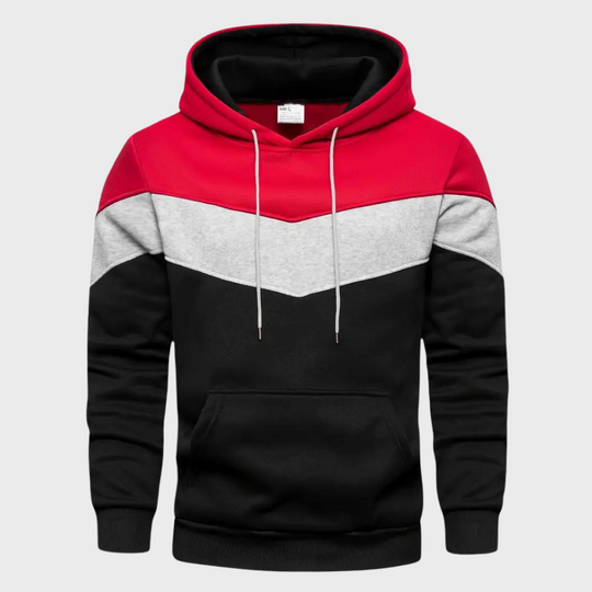 Heren-Tri-Color Hoodie - Gareth