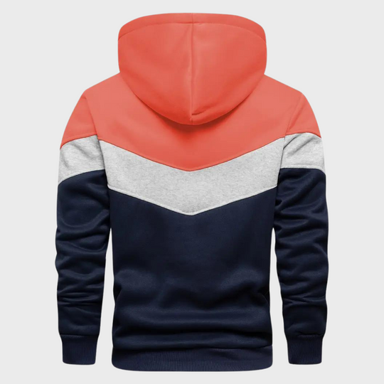 Heren-Tri-Color Hoodie - Gareth