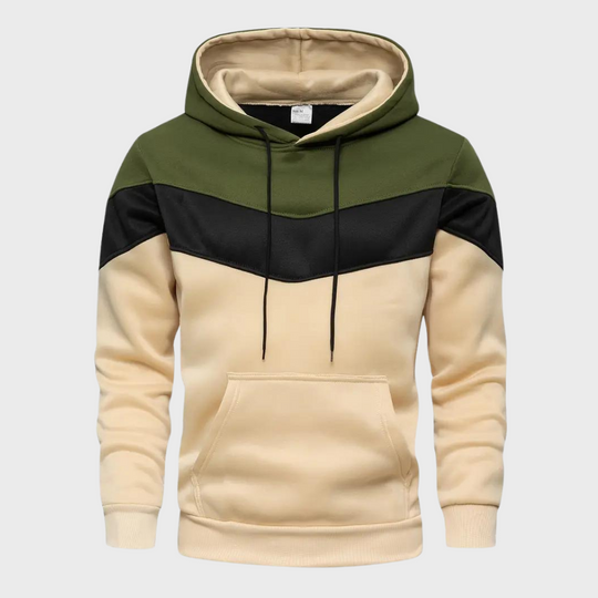 Heren-Tri-Color Hoodie - Gareth