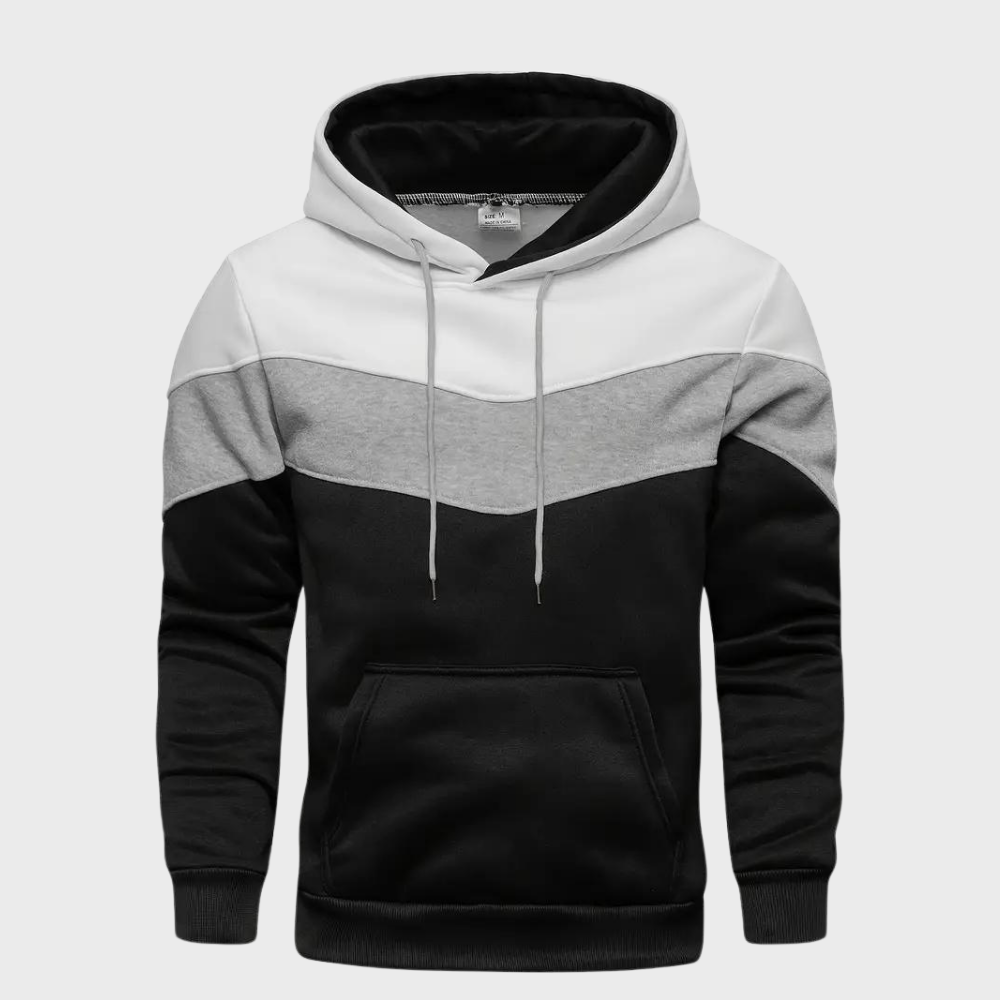 Heren-Tri-Color Hoodie - Gareth