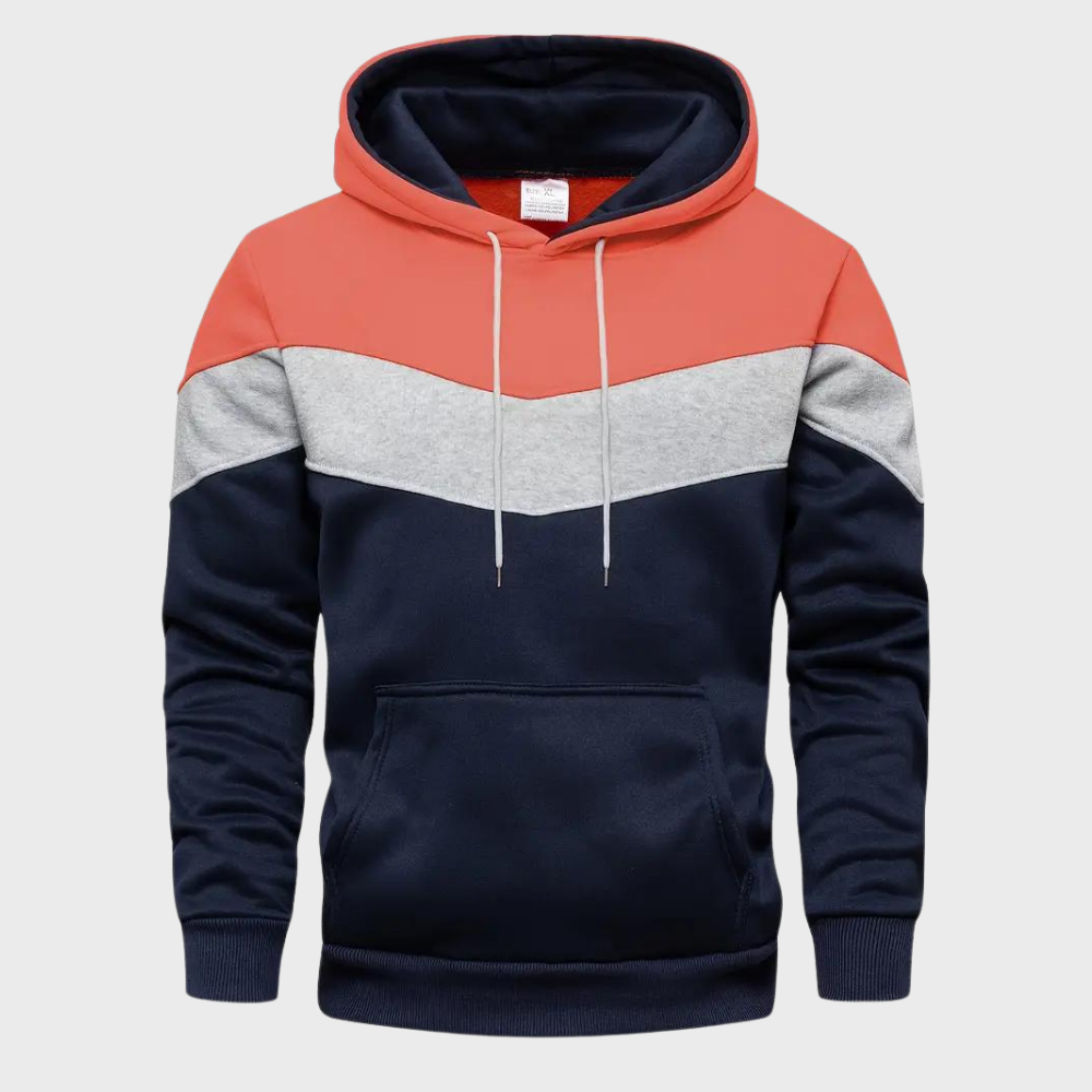 Heren-Tri-Color Hoodie - Gareth