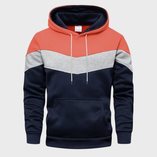 Heren-Tri-Color Hoodie - Gareth