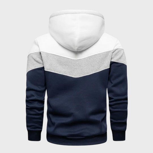 Heren-Tri-Color Hoodie - Gareth