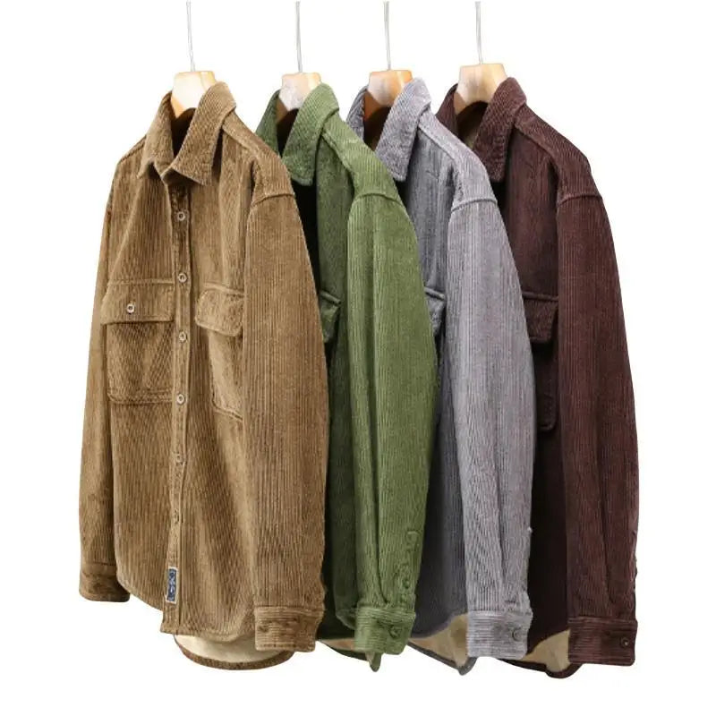 Corduroy Met Fleece Heren Winterjas - Josiah