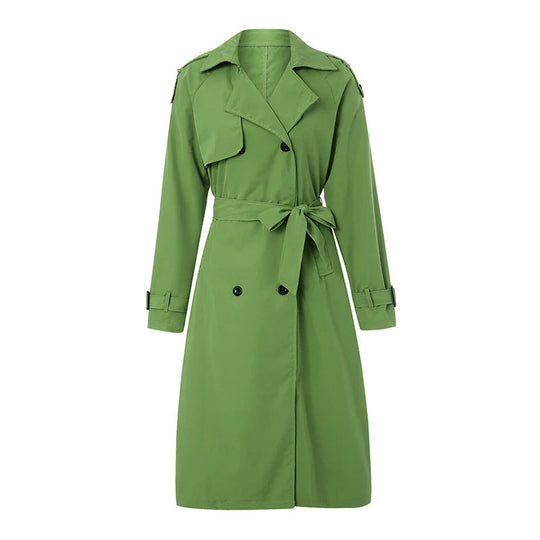 Trenchcoat met Twee Rijen Knopen voor Dames