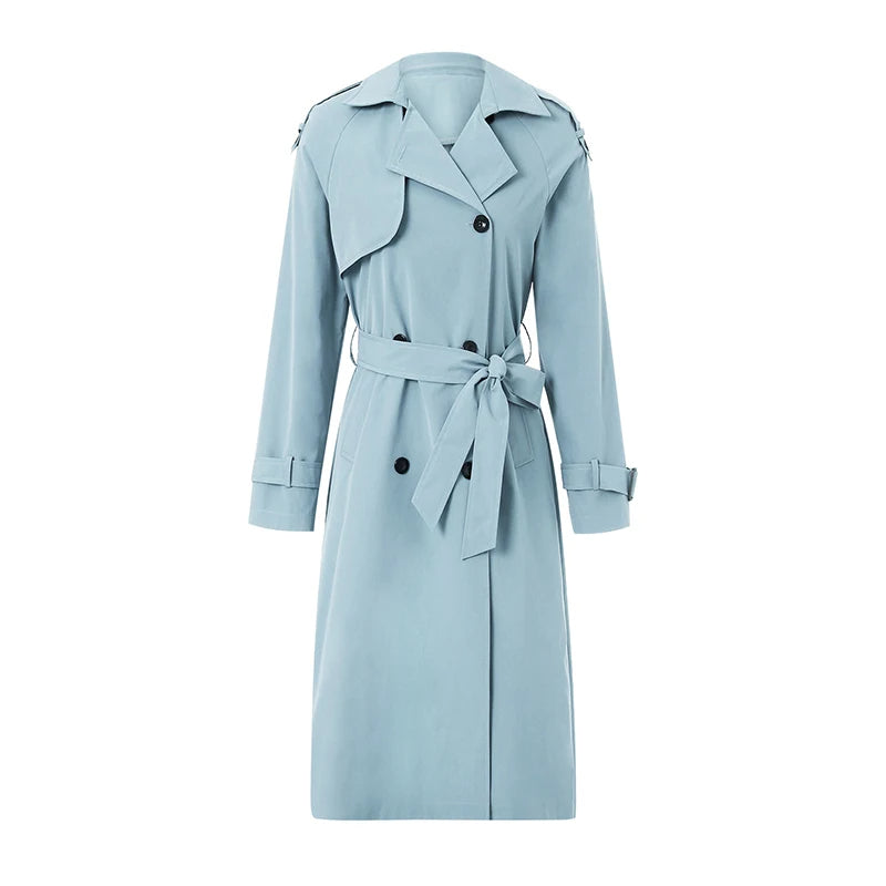 Trenchcoat met Twee Rijen Knopen voor Dames