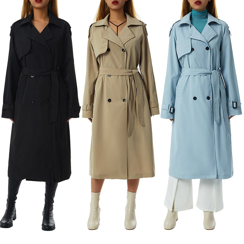 Trenchcoat met Twee Rijen Knopen voor Dames