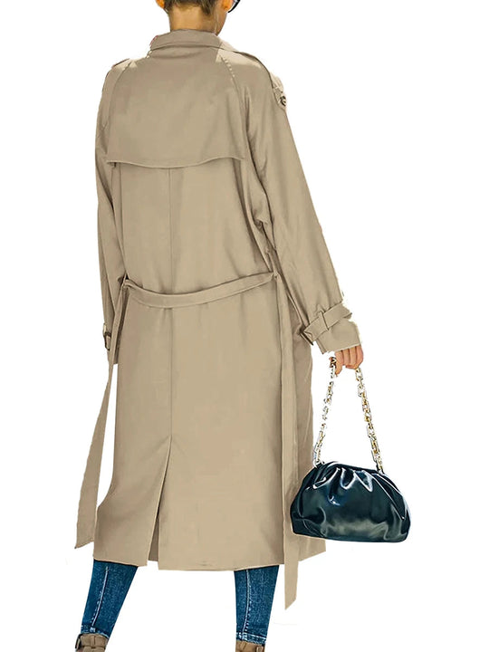 Trenchcoat met Twee Rijen Knopen voor Dames