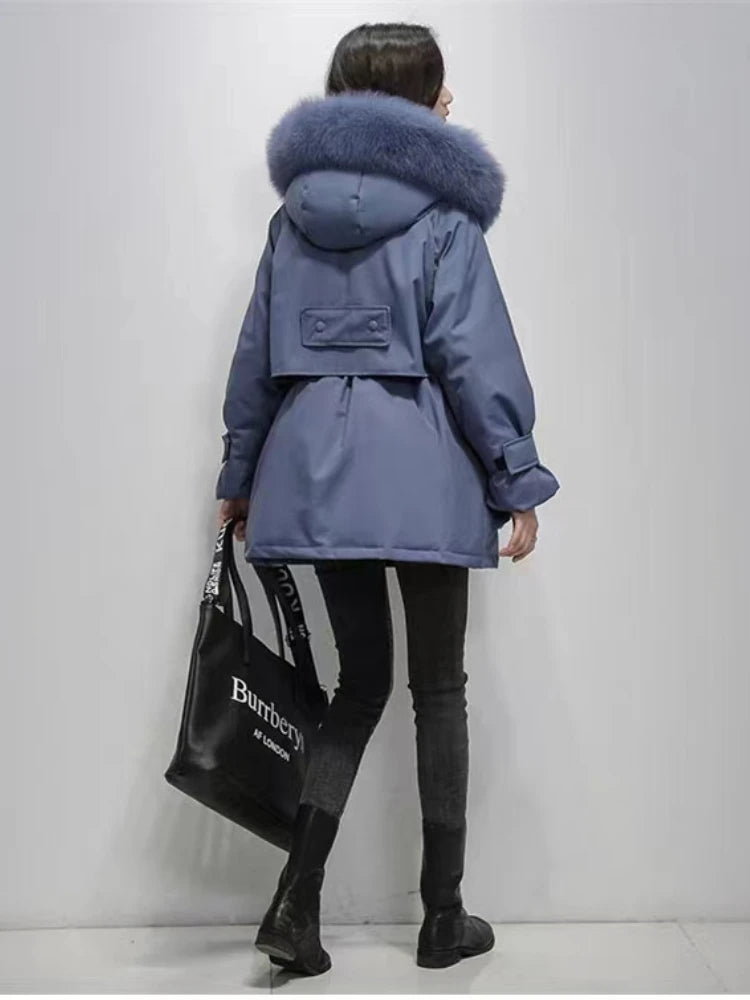 Casual Winter Parka met Bont - Anniken