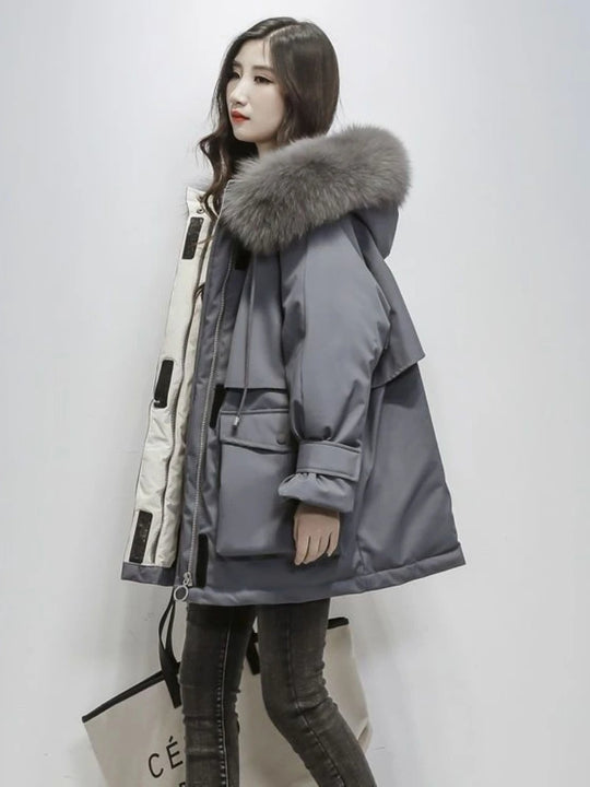 Casual Winter Parka met Bont - Anniken