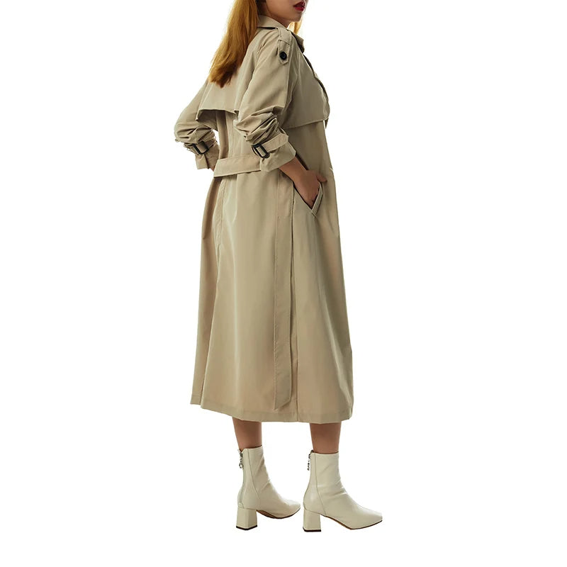 Trenchcoat met Twee Rijen Knopen voor Dames