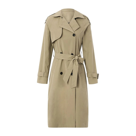 Trenchcoat met Twee Rijen Knopen voor Dames